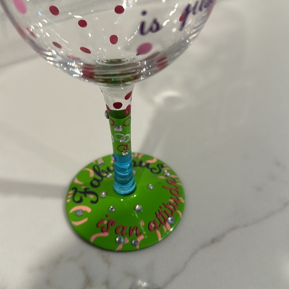 Perfect gift for 50th birthday celebration, bling wine glass for her - Picture 4 of 5